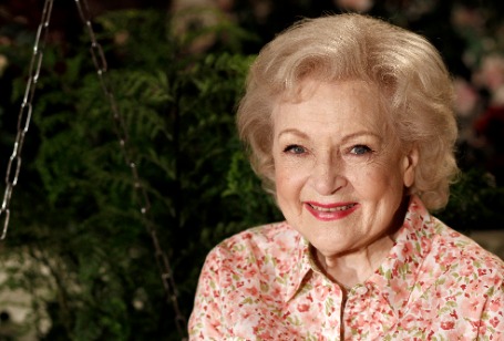 Gorgeous Betty White was posing for a photo shoot.